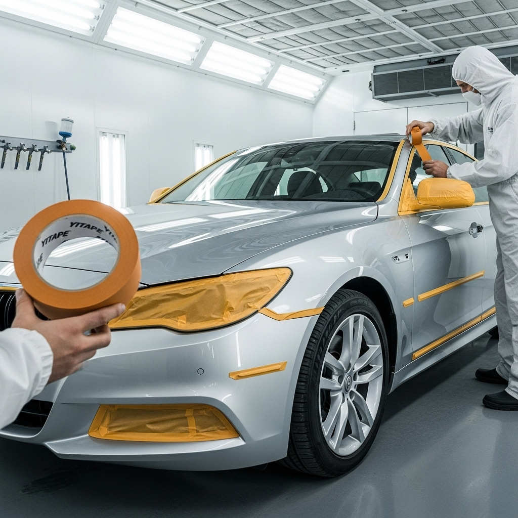 Термостойкая переходная лента для покраски авто YITAPE